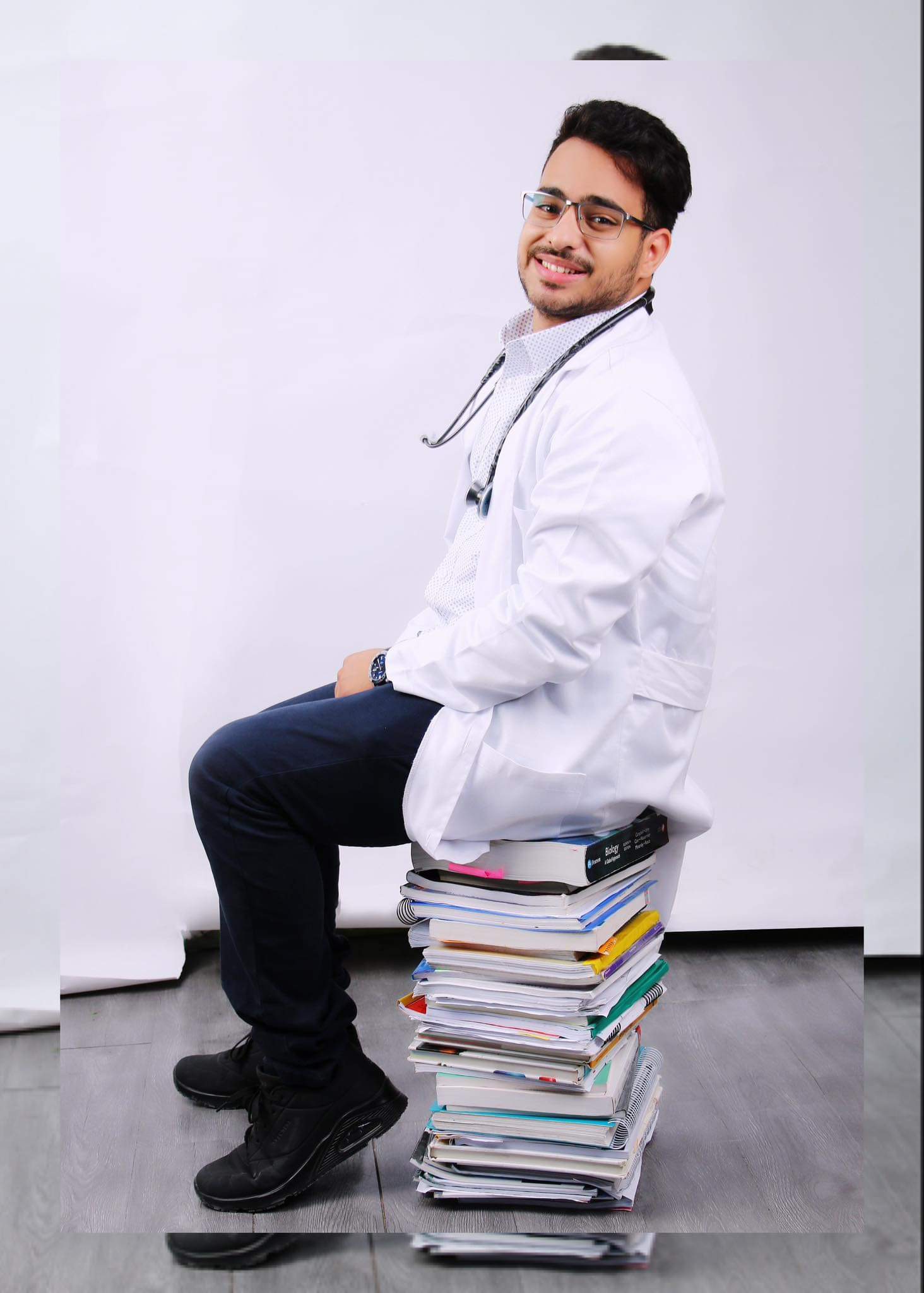 Mahmoud on top of his studies